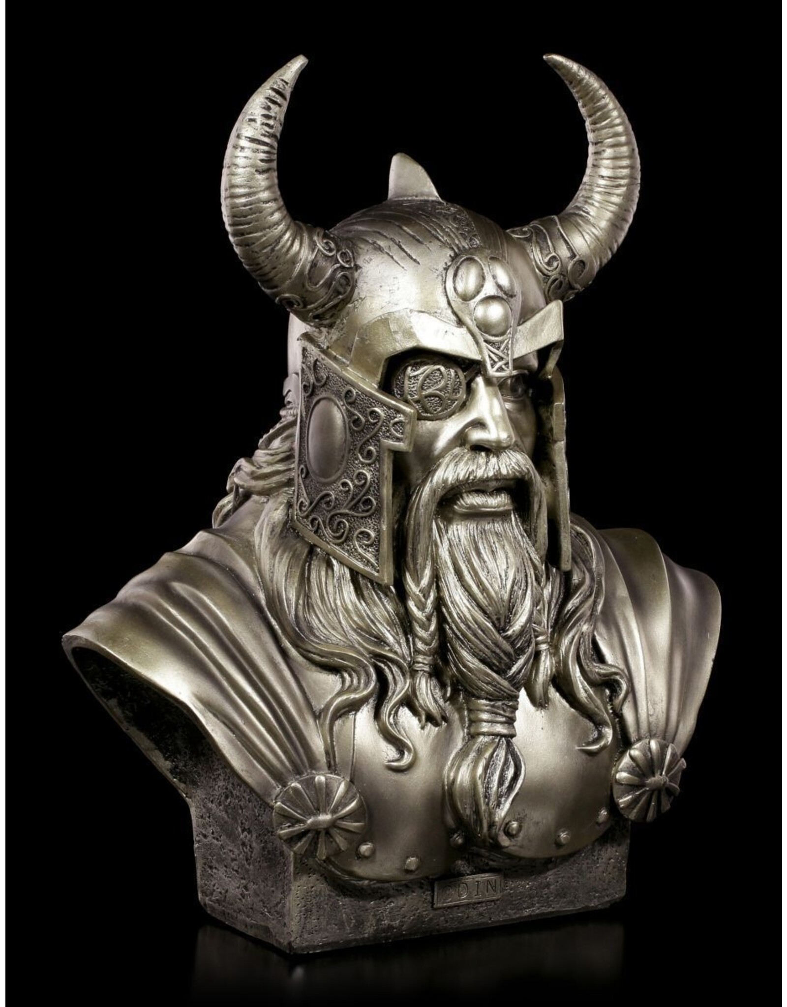 Monte M. Moore Giftware Figurines Collectables - Odin bronzed bust 30cm