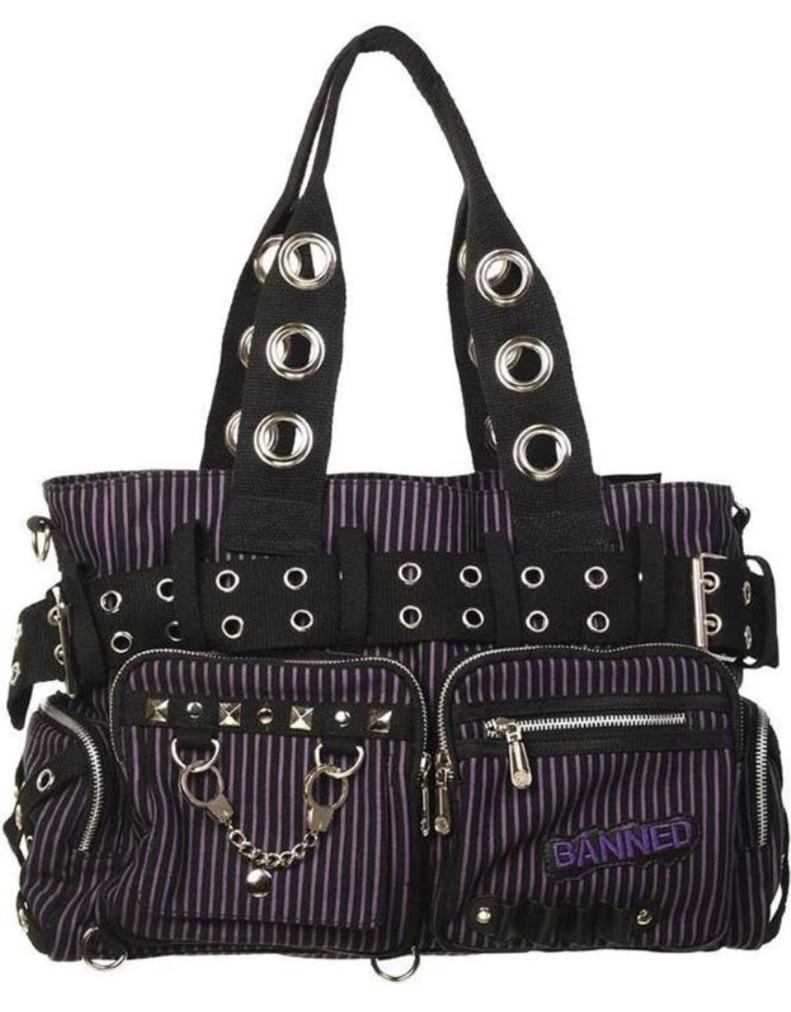 Banned Gothic bags Steampunk bags - Banned Sweet Revenge Handbag  (purple)