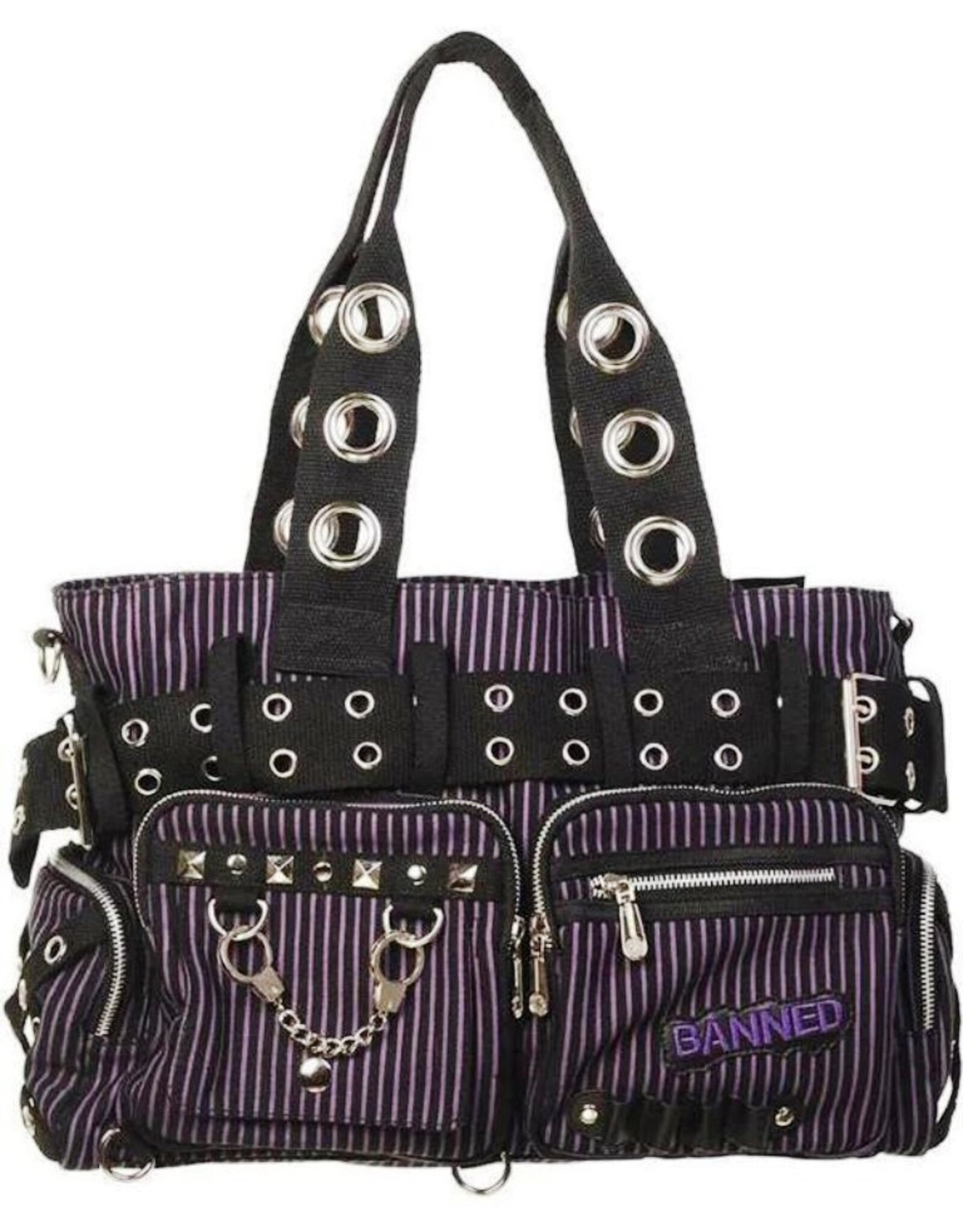 Banned Gothic bags Steampunk bags - Banned Sweet Revenge Handbag  (purple)