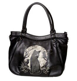 Banned Banned Hecate in Fool Moon Handbag with Black Cat