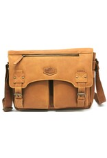 LandLeder Leather bags - Leather Messenger bag  PINCH OF WAX 35cm