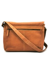 LandLeder Leren tassen - Leren Messengertas PINCH OF WAX 35cm