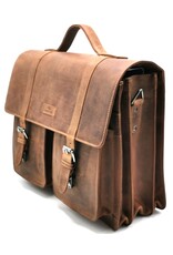 LandLeder Leather bags and Leather laptop bags - Briefcase OLD SCHOOL Vintage Leather