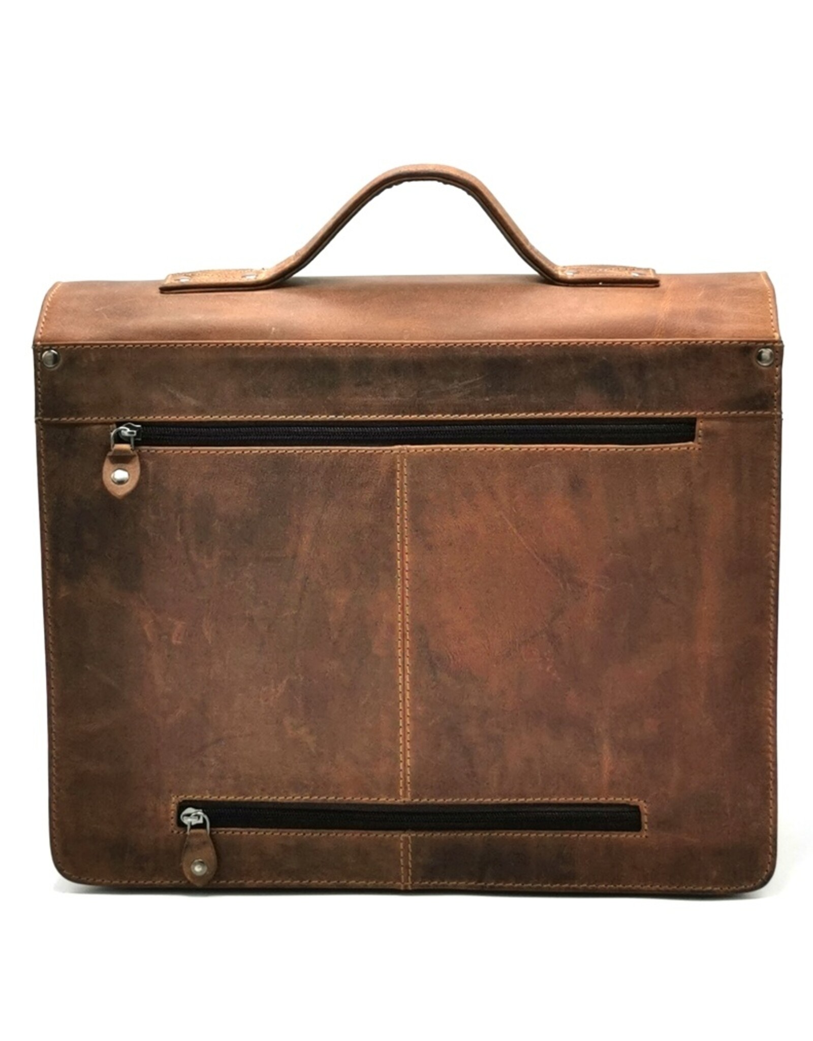 LandLeder Leather bags and Leather laptop bags - Briefcase OLD SCHOOL Vintage Leather