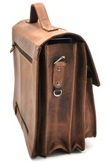 LandLeder Leather bags and Leather laptop bags - Briefcase OLD SCHOOL Vintage Leather