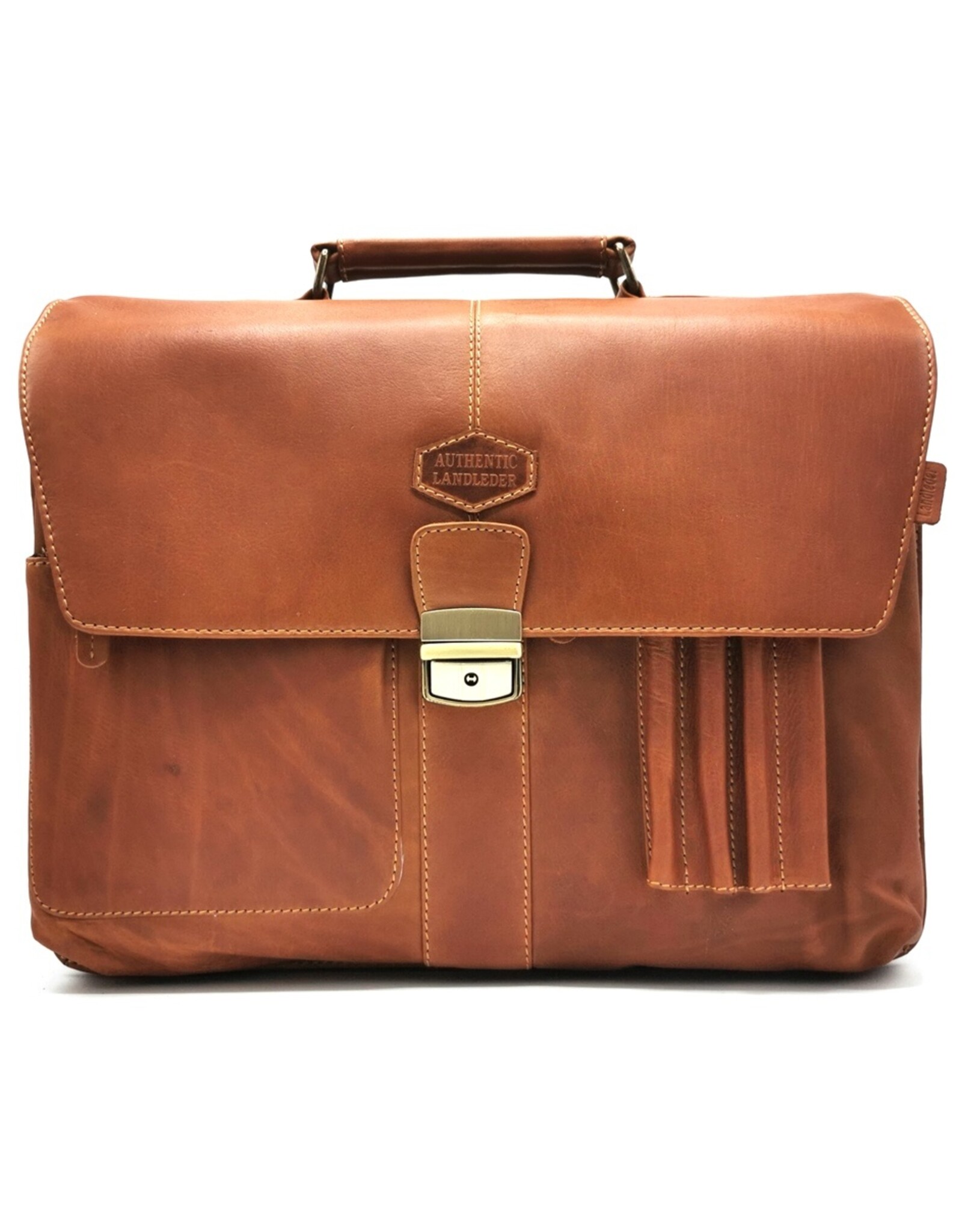 LandLeder Leather bags and Leather laptop bags - Leather Briefcase PINCH OF WAX 40cm