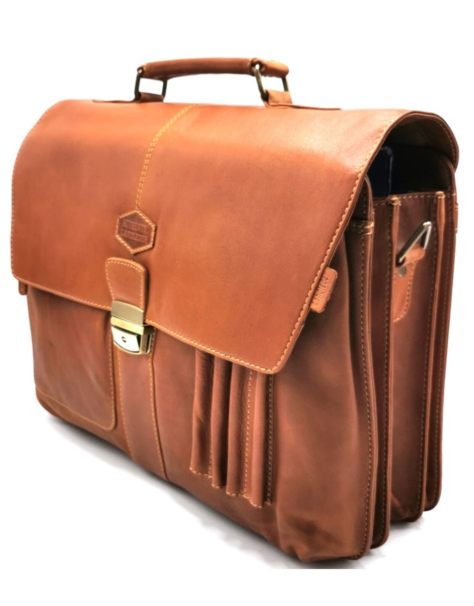 LandLeder Leather bags and Leather laptop bags - Leather Briefcase PINCH OF WAX 40cm