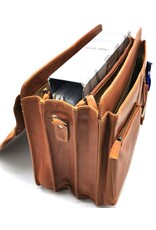 LandLeder Leather bags and Leather laptop bags - Leather Briefcase PINCH OF WAX 40cm