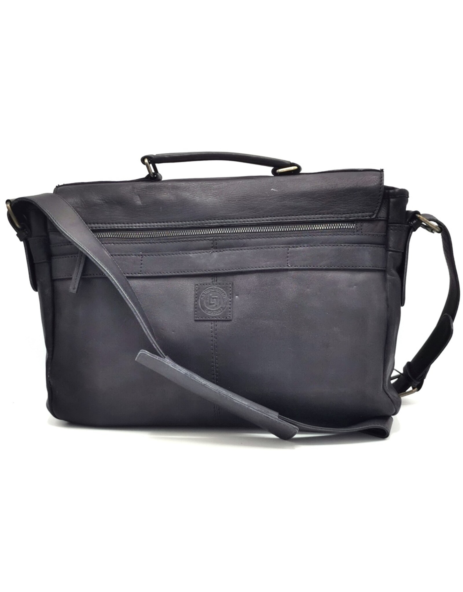 LandLeder Leather bags - Casual Briefcase CAMBRIDGE Washed Leather