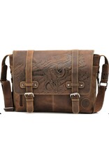 LandLeder Leren tassen - Schoudertas Messenger BULL & SNAKE Vintage Leder