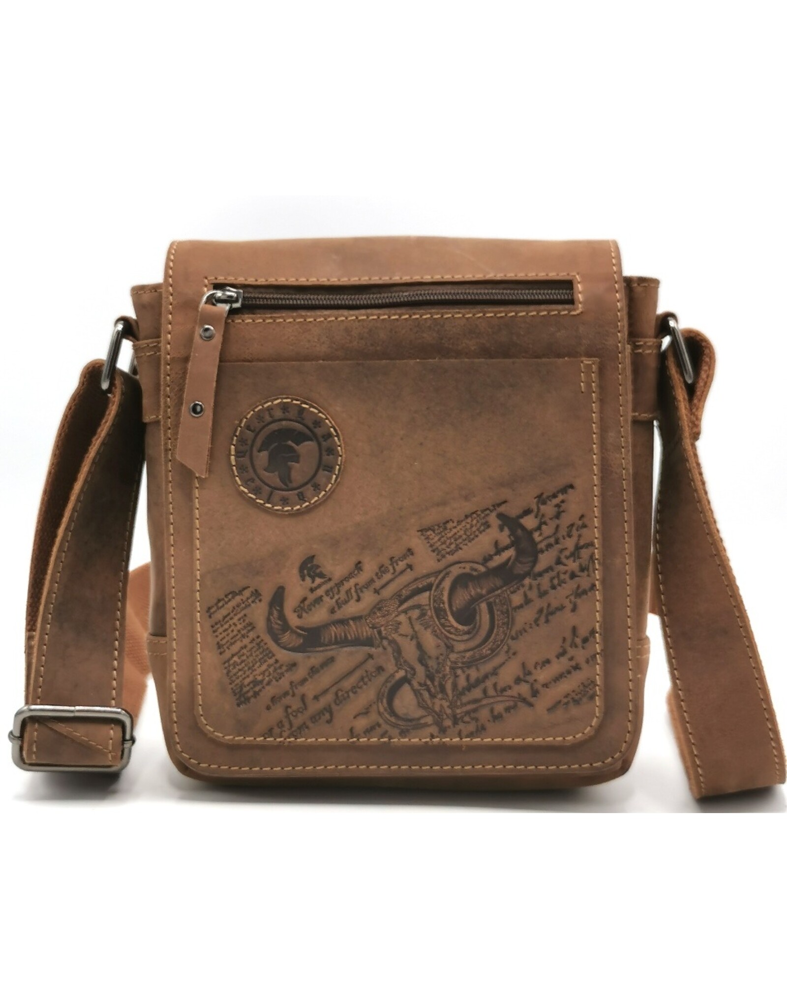 LandLeder Leather bags - Shoulder bag with cover BULL & SNAKE