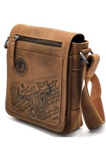 LandLeder Leather bags - Shoulder bag with cover BULL & SNAKE