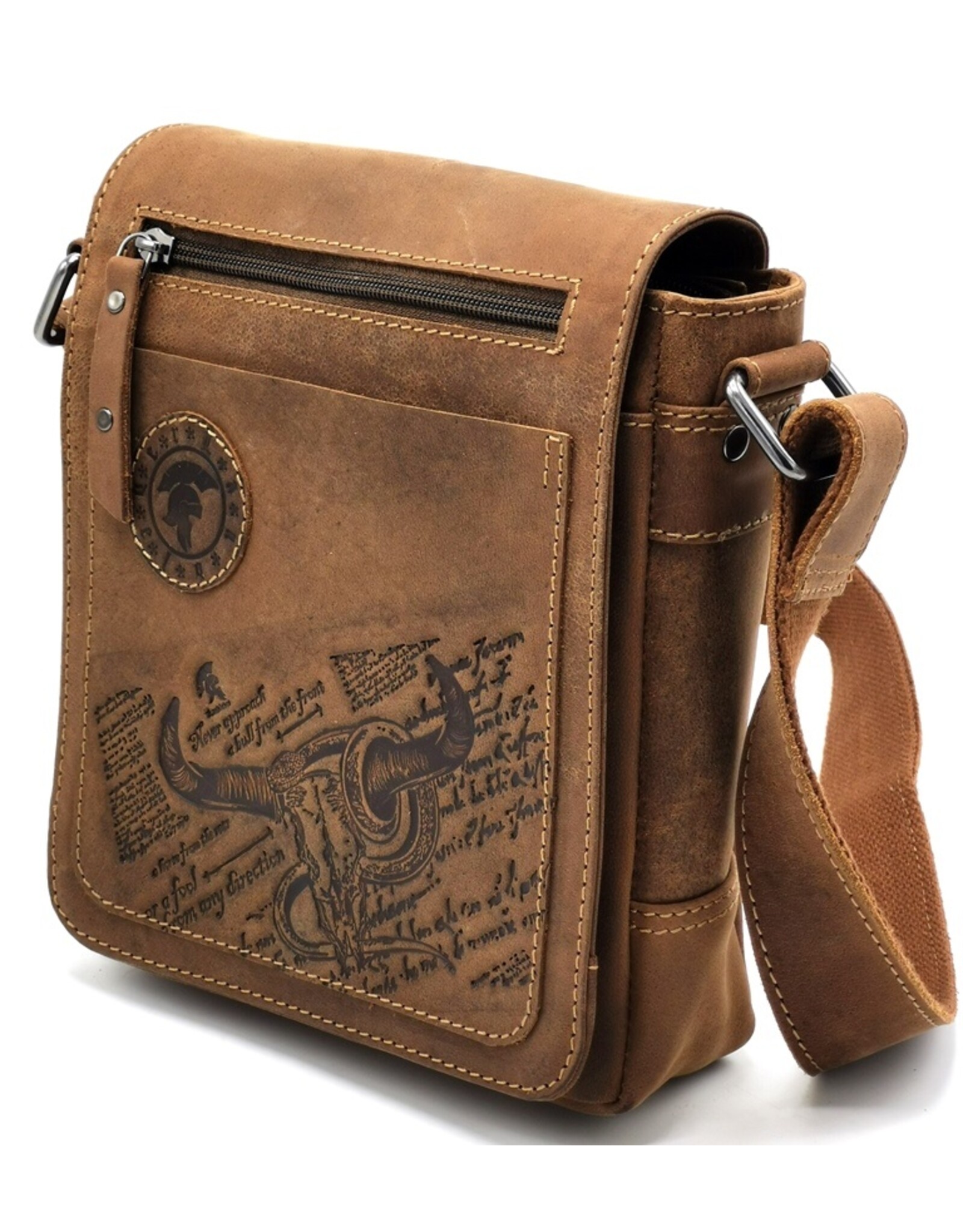LandLeder Leather bags - Shoulder bag with cover BULL & SNAKE