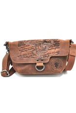 LandLeder Leather bags - Small Casual Shoulder bag BULL & SNAKE Buffalo Leather