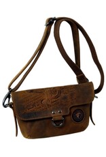 LandLeder Leather bags - Small Casual Shoulder bag BULL & SNAKE Buffalo Leather