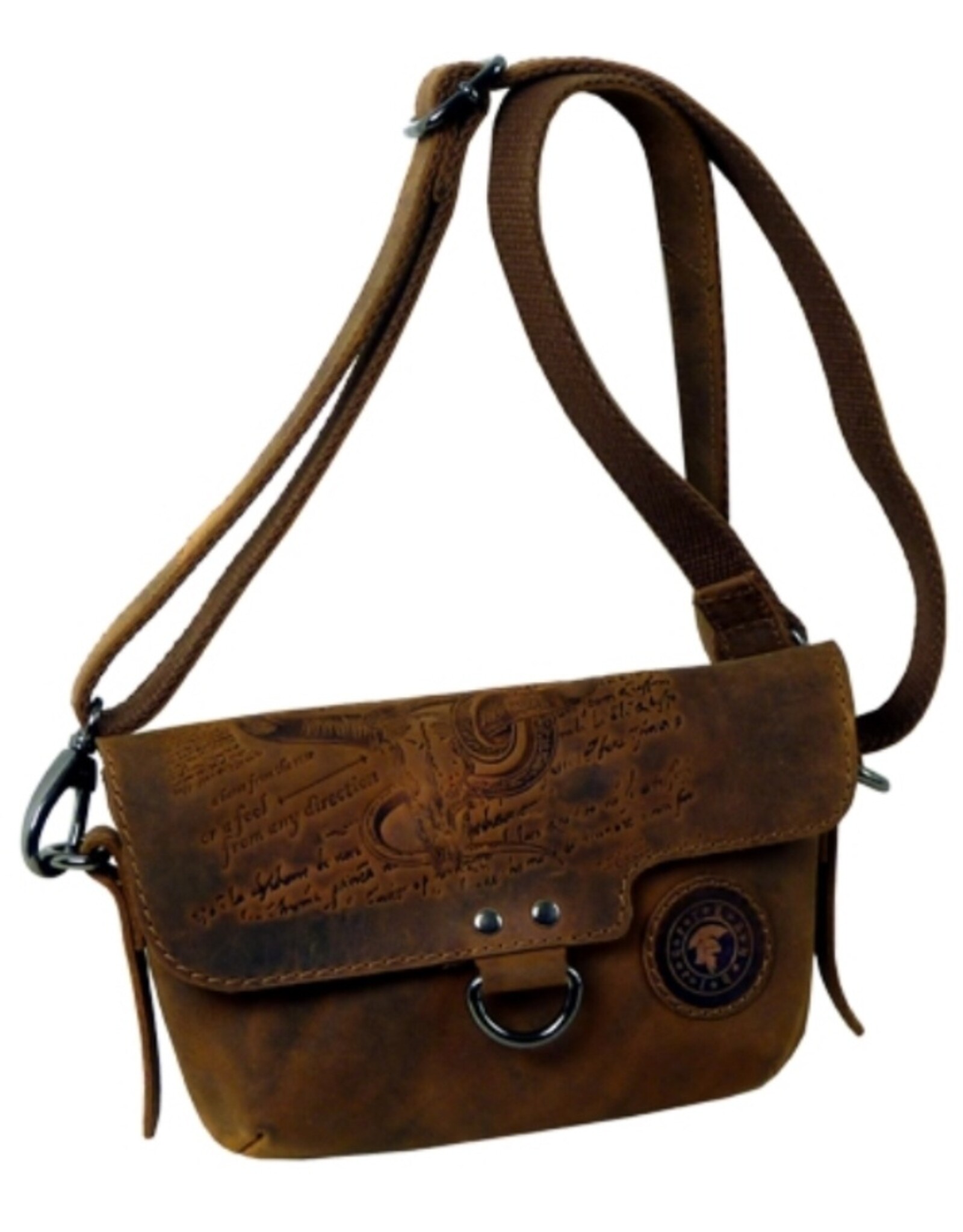 LandLeder Leather bags - Small Casual Shoulder bag BULL & SNAKE Buffalo Leather