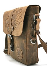 LandLeder Leather bags - Shoulder bag BULL & SNAKE with safety lock Buffalo Leather