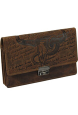 LandLeder Leather Wallets - LandLeder lock wallet BULL & SNAKE with RFID protection