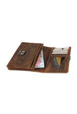 LandLeder Leather Wallets - LandLeder lock wallet BULL & SNAKE with RFID protection