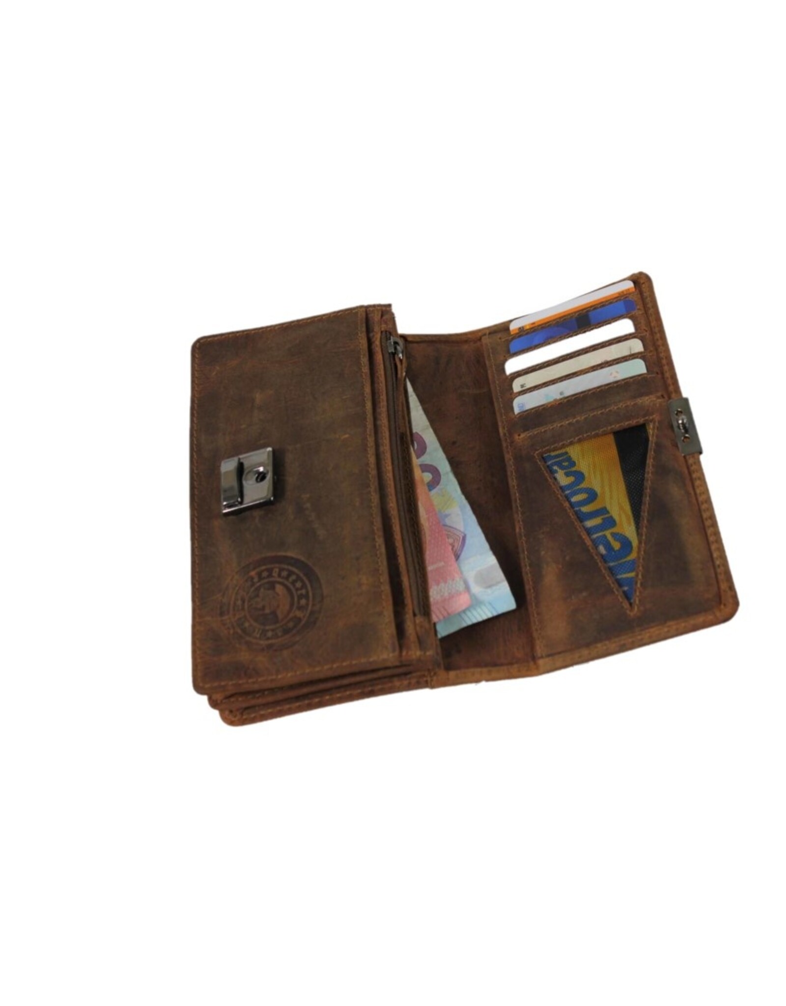 LandLeder Leather Wallets - LandLeder lock wallet BULL & SNAKE with RFID protection