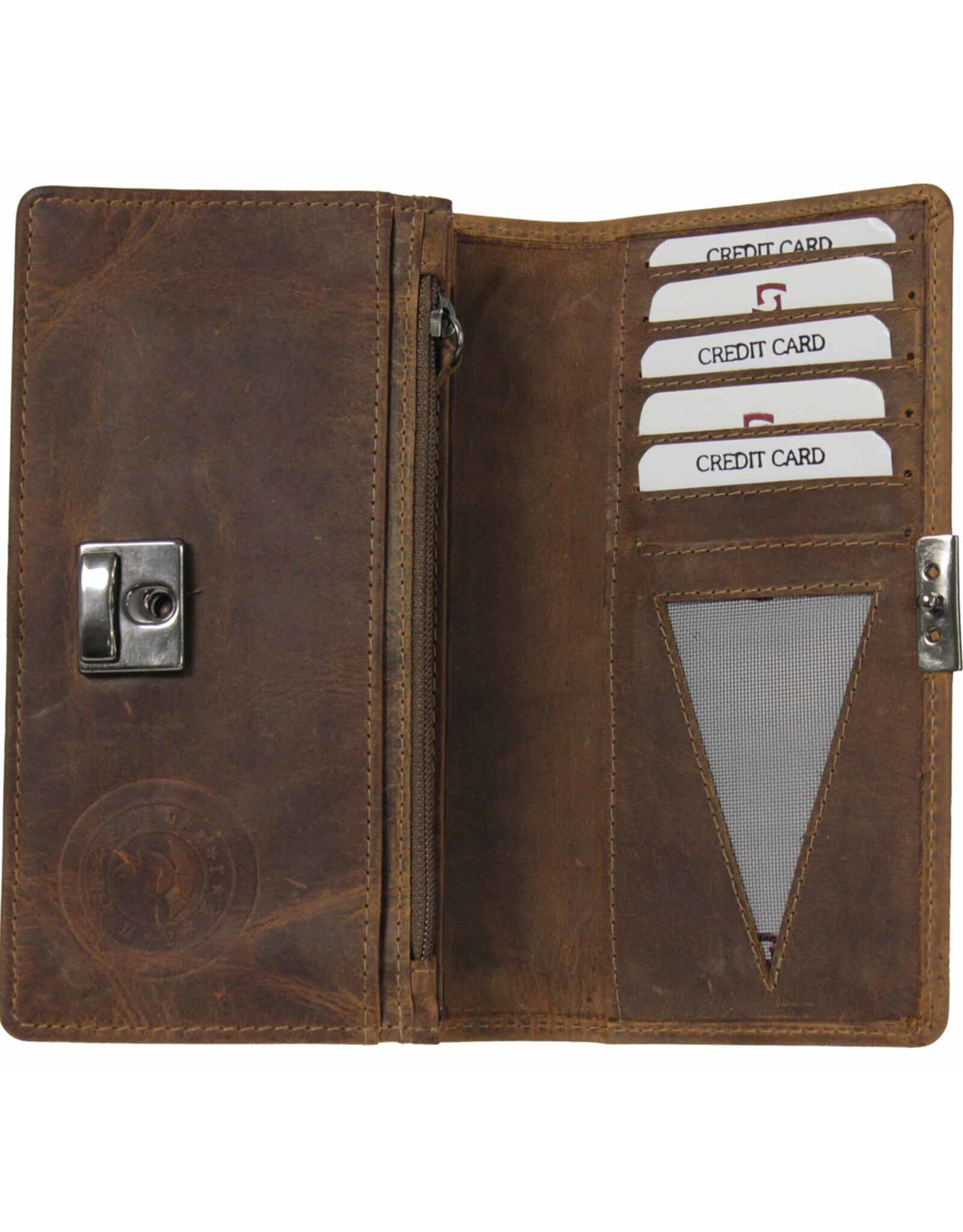 LandLeder Leather Wallets - LandLeder lock wallet BULL & SNAKE with RFID protection