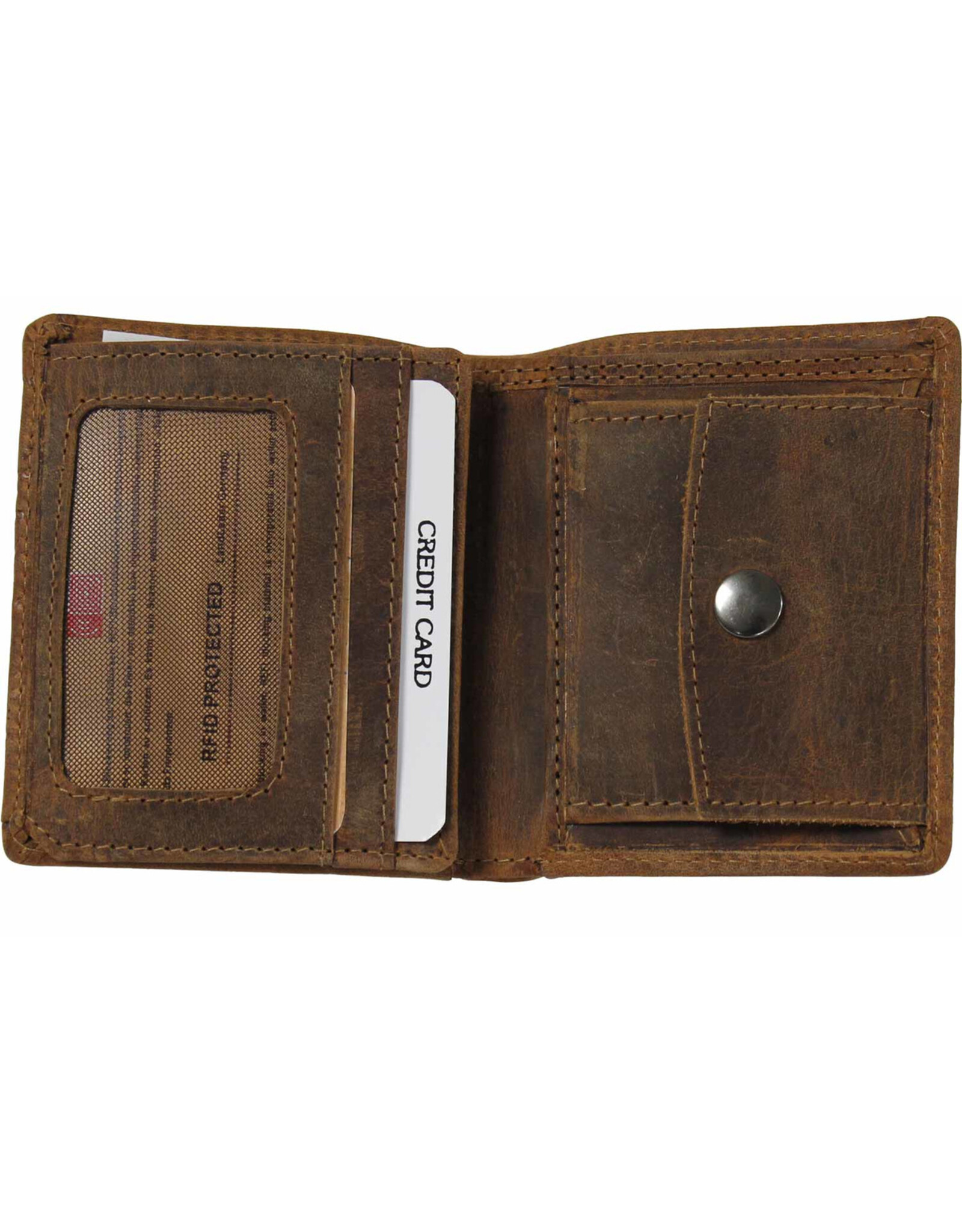LandLeder Leather Wallets - LandLeder Combi wallet BULL & SNAKE small