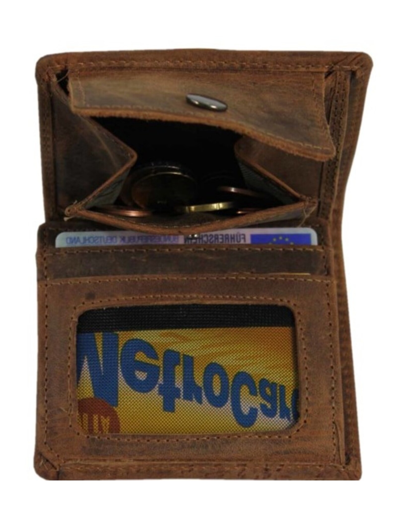 LandLeder Leather Wallets - LandLeder Combi wallet BULL & SNAKE small