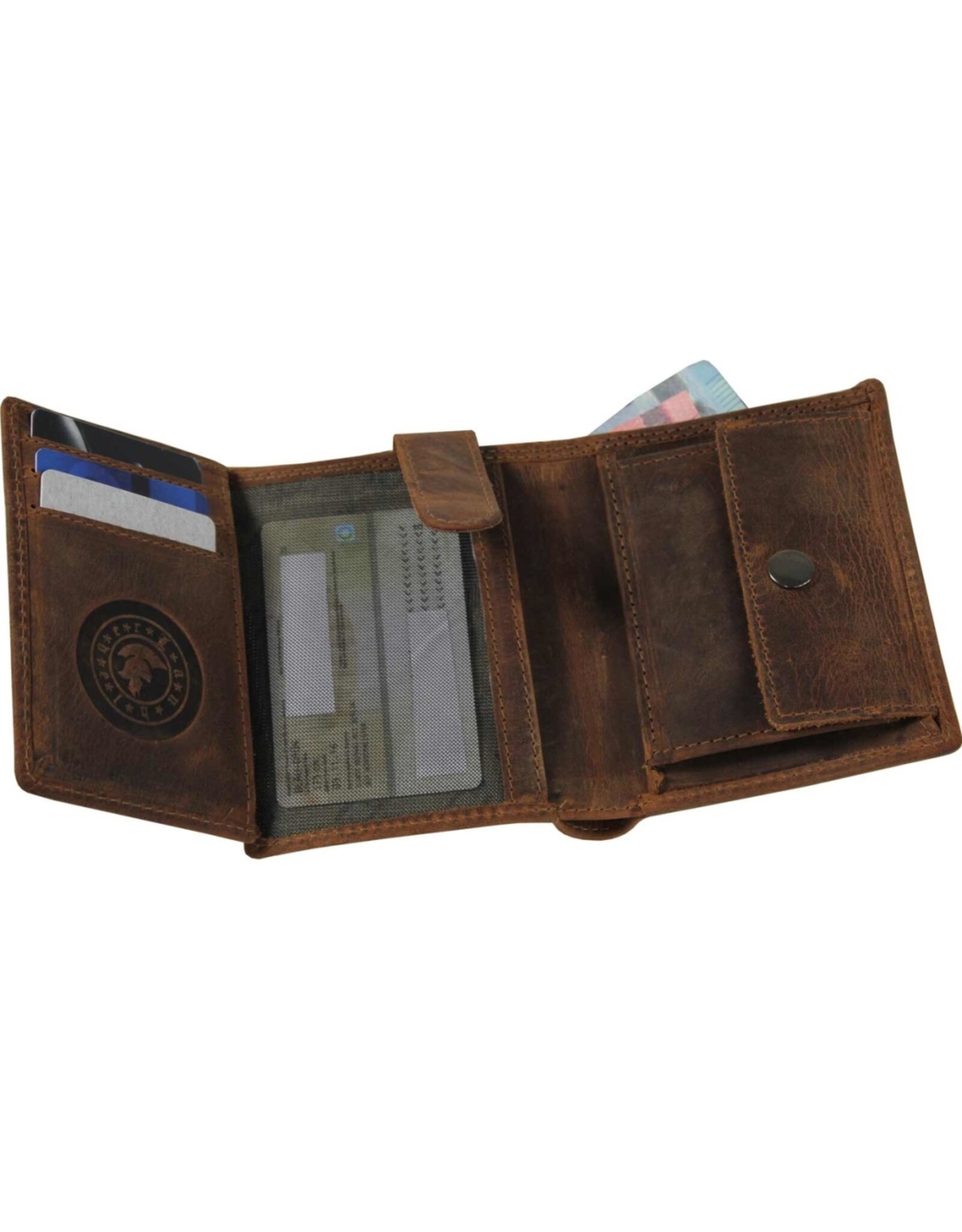 LandLeder Leather Wallets - Combi wallet BULL & SNAKE regular size, RFID