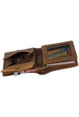 LandLeder Leren Portemonnees - LandLeder Billfold Portemonnee BULL & SNAKE met RFID