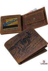 LandLeder Leather Wallets - LandLeder Billfold Wallet BULL & SNAKE with RFID