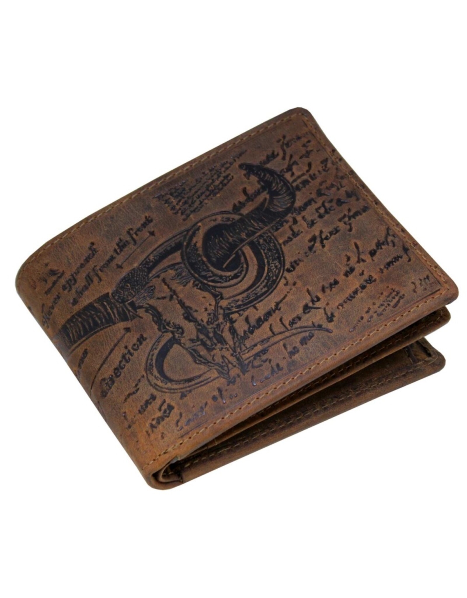 LandLeder Leren Portemonnees - LandLeder Billfold Portemonnee BULL & SNAKE met RFID