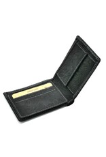 Leather Fox Leather Wallets -  Leather Wallet with Floral Relief anthracite (small)