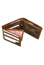 Leather Fox Leather Wallets - Leather Wallet with embossed Deer