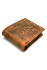 Leather Fox Leather Wallets - Leather Wallet with embossed Deer