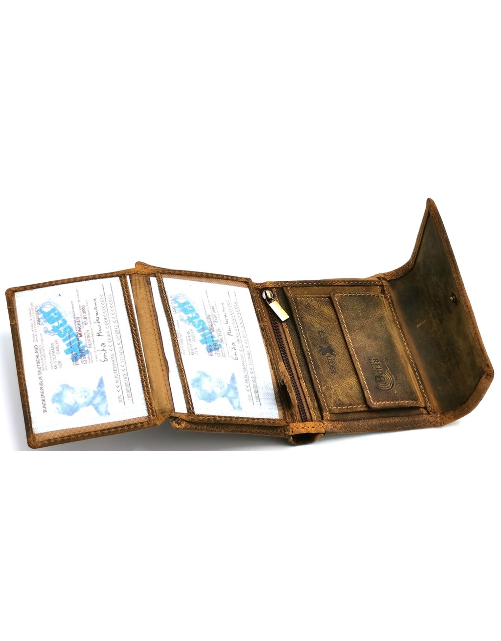 Leather Fox Leather Wallets - Leather Wallet Western Wild