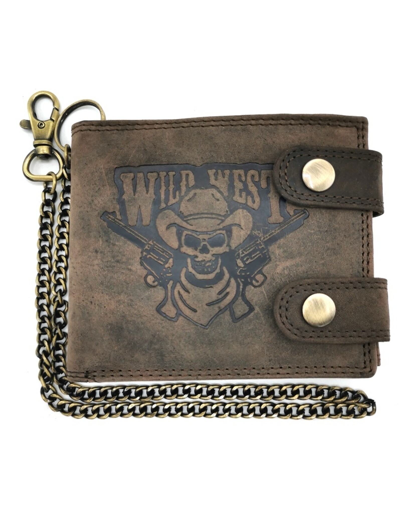 Leather Fox Leather wallets - Leather Wallet Wild West horizontal