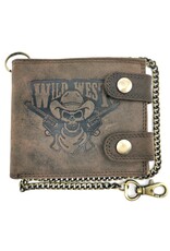 Leather Fox Leather wallets - Leather Wallet Wild West horizontal