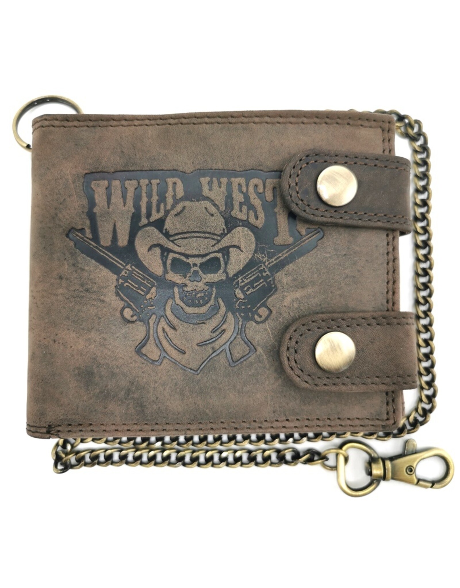 Leather Fox Leather wallets - Leather Wallet Wild West horizontal