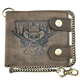 Leather Fox Leather Wallet Wild West horizontal