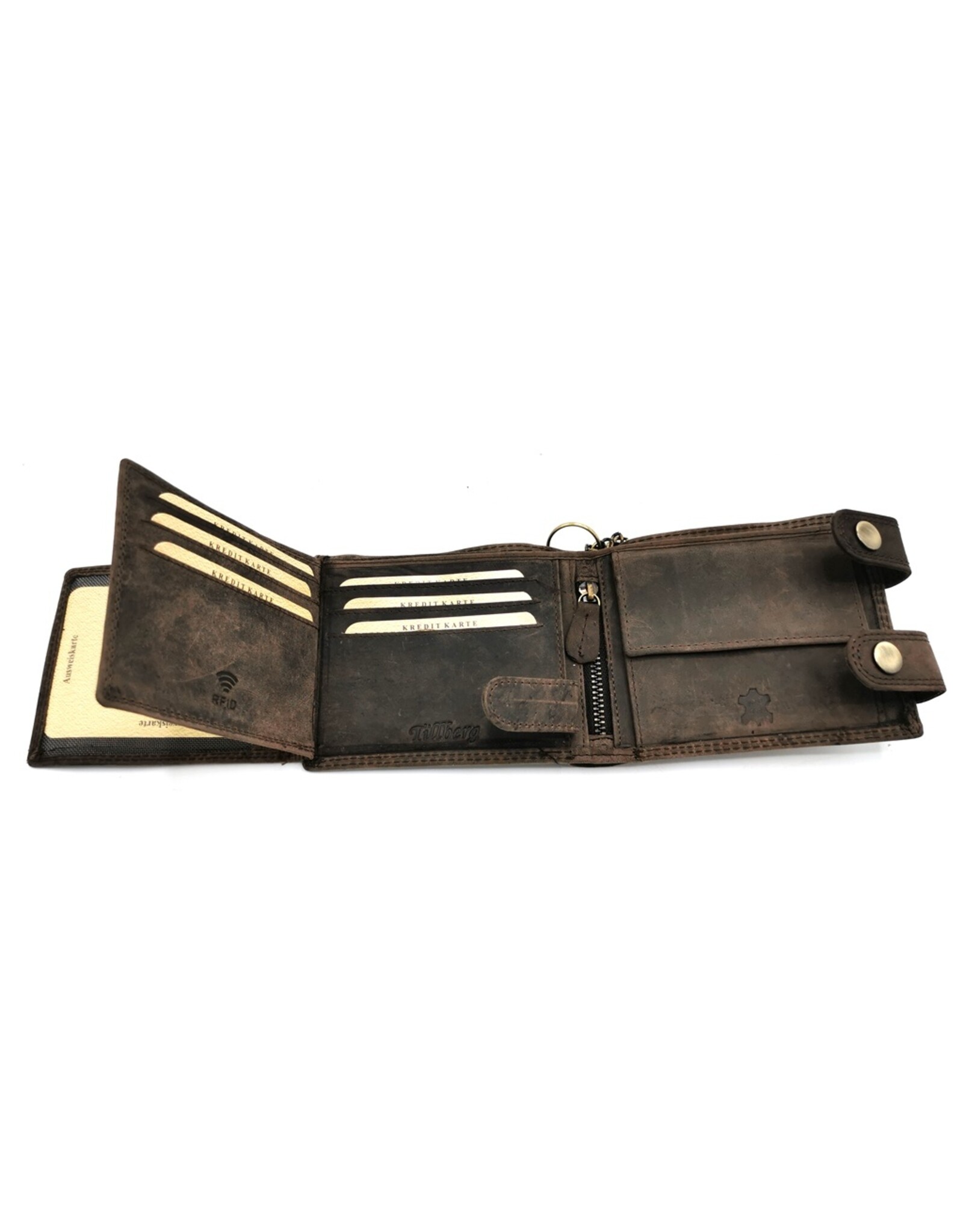 Leather Fox Leather wallets - Leather Wallet Wild West horizontal