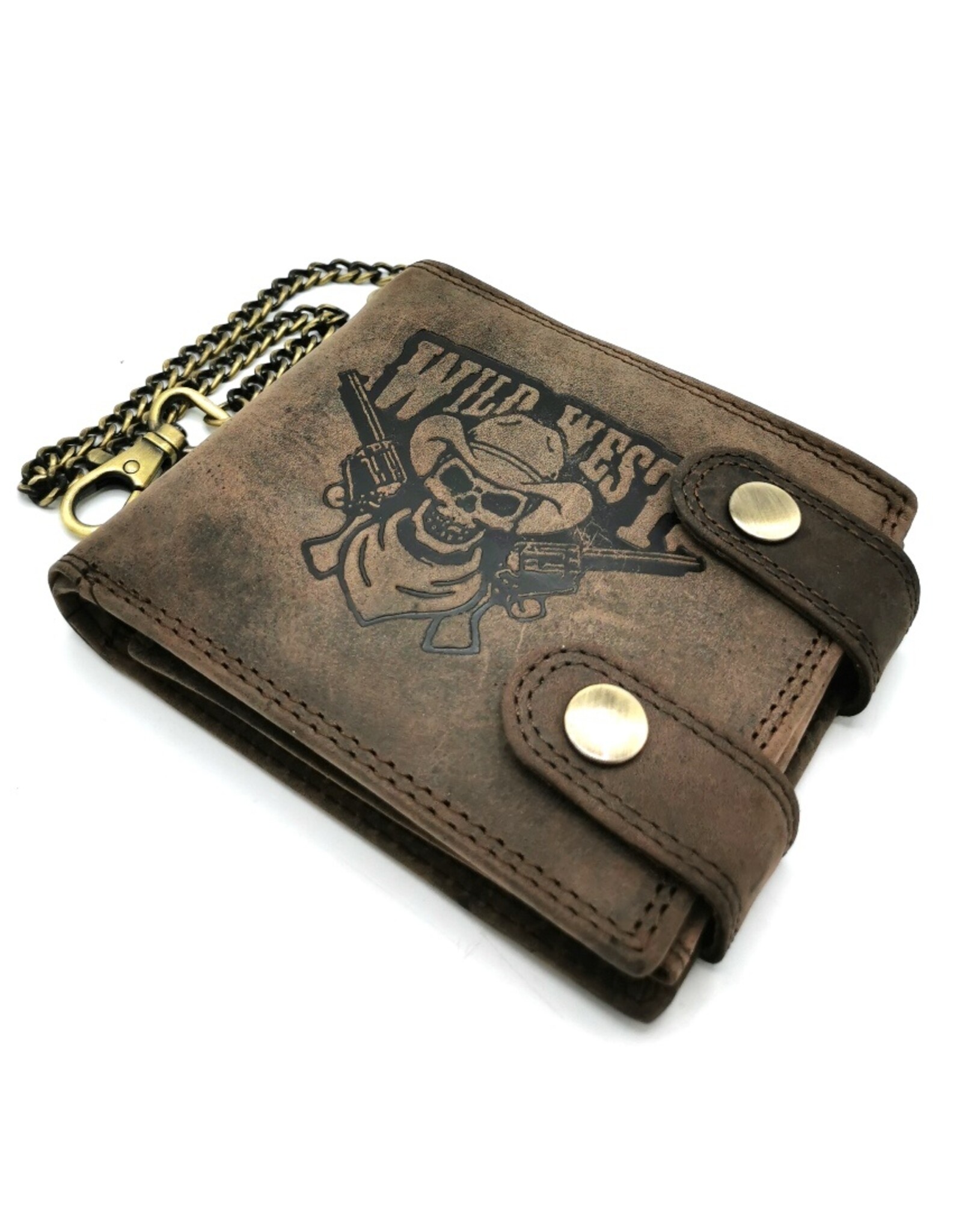 Leather Fox Leather wallets - Leather Wallet Wild West horizontal