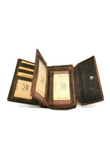 Hunters Leather wallets - Leather Hunters Wallet Western embossed medium