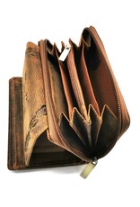 Hunters Leather wallets - Leather Hunters Wallet Western embossed medium