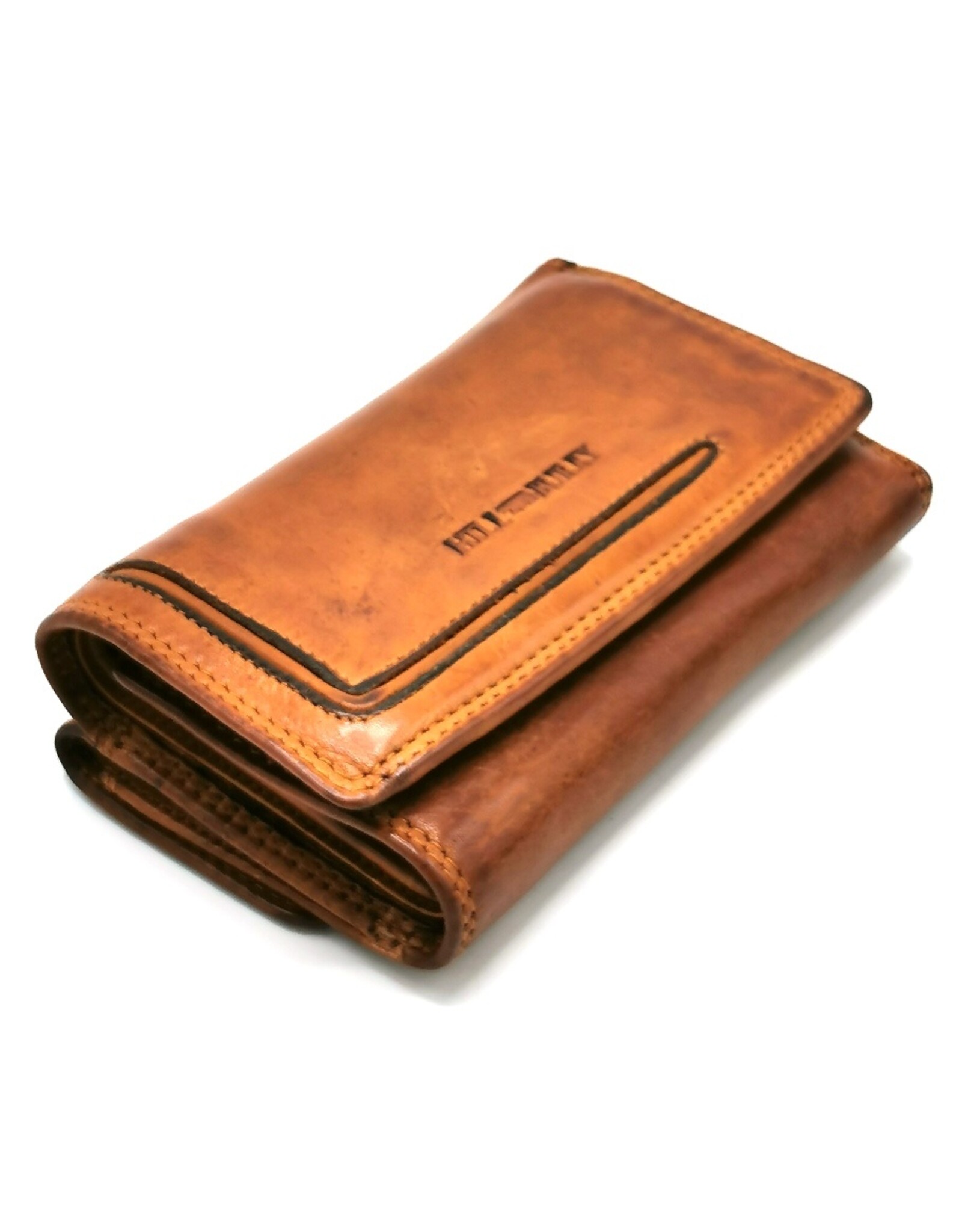 HillBurry Leather wallets - Hillburry Wallet Vintage Washed Leather cognac