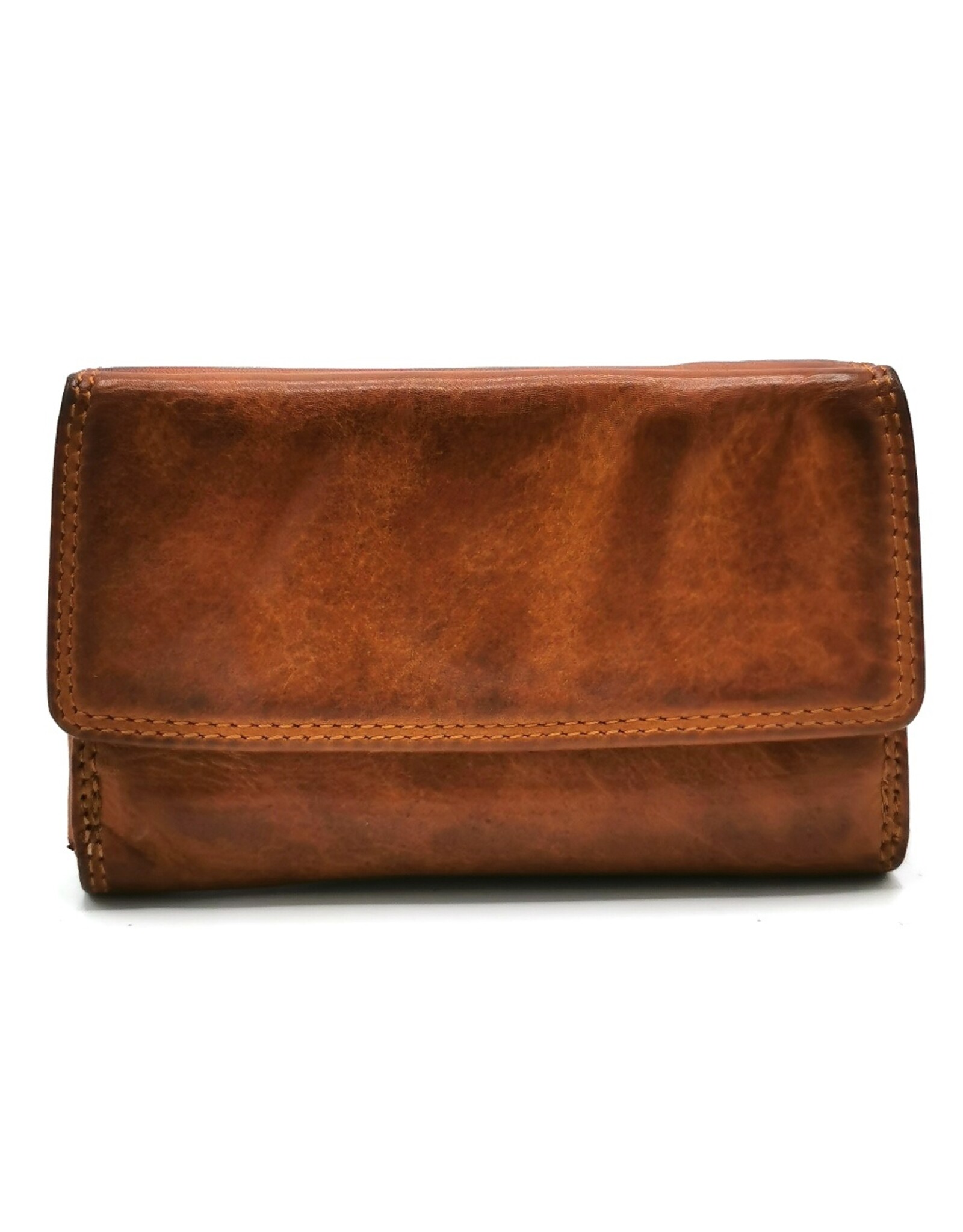 HillBurry Leather wallets - Hillburry Wallet Vintage Washed Leather cognac