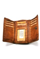 HillBurry Leather wallets - Hillburry Wallet Vintage Washed Leather cognac