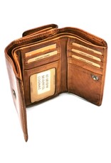 HillBurry Leather wallets - Hillburry Wallet Vintage Washed Leather cognac