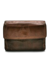 HillBurry Leather wallets - Hillburry Wallet Washed Leather Brown Medium