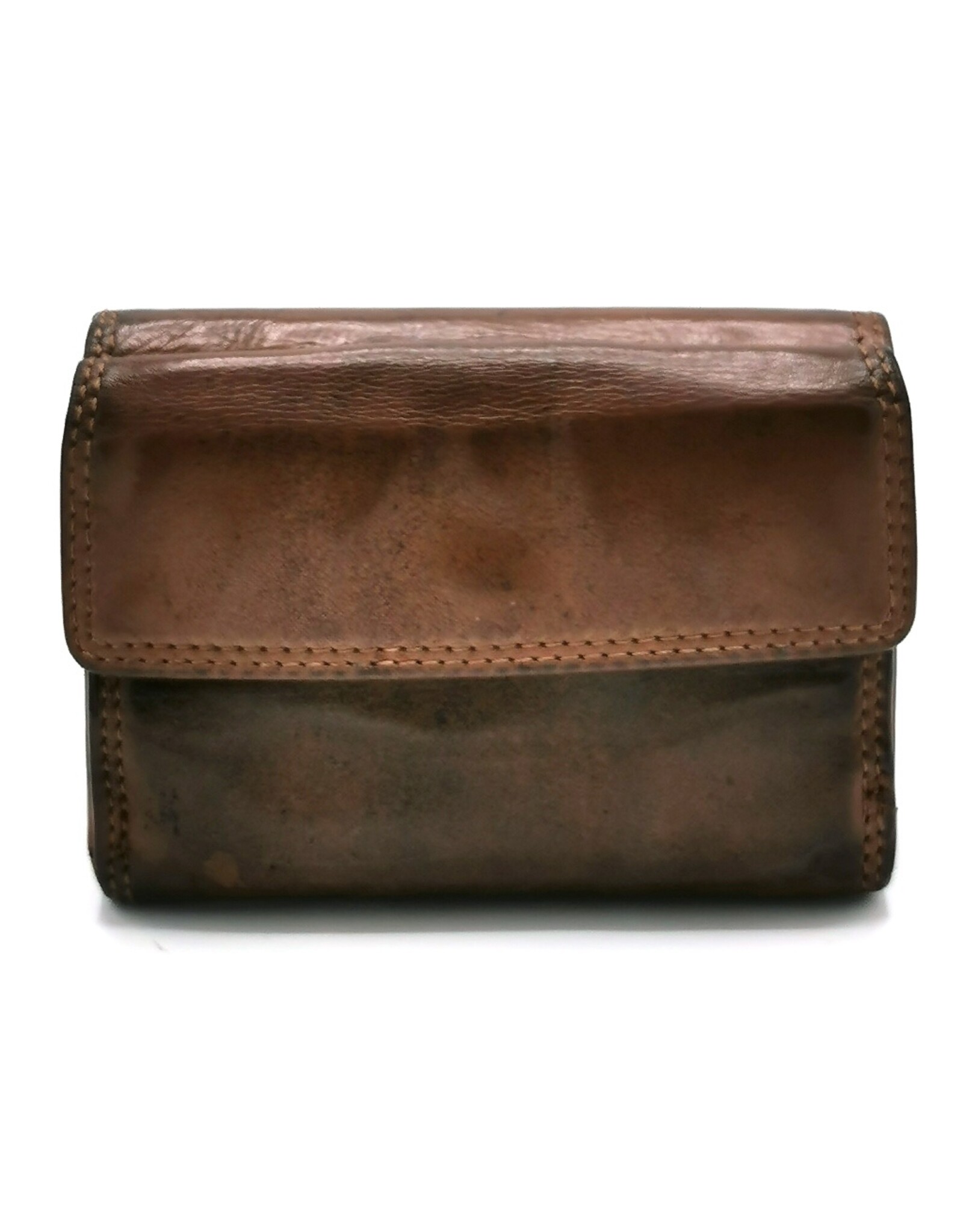 HillBurry Leather wallets - Hillburry Wallet Washed Leather Brown Medium