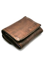 HillBurry Leather wallets - Hillburry Wallet Washed Leather Brown Medium